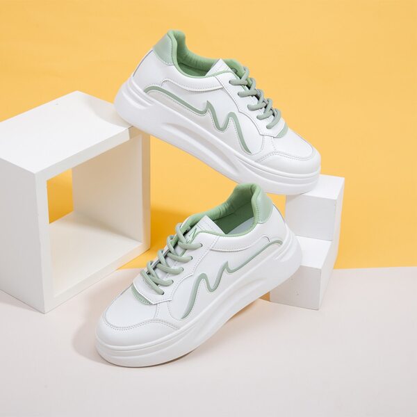 

Lace-up Front Wide Fit Skate Shoes, White