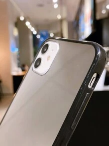 Vỏ gương 1pc tương thích với iPhone - màu đen - Xem 4