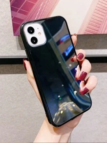 Vỏ gương 1pc tương thích với iPhone - màu đen - Xem 6