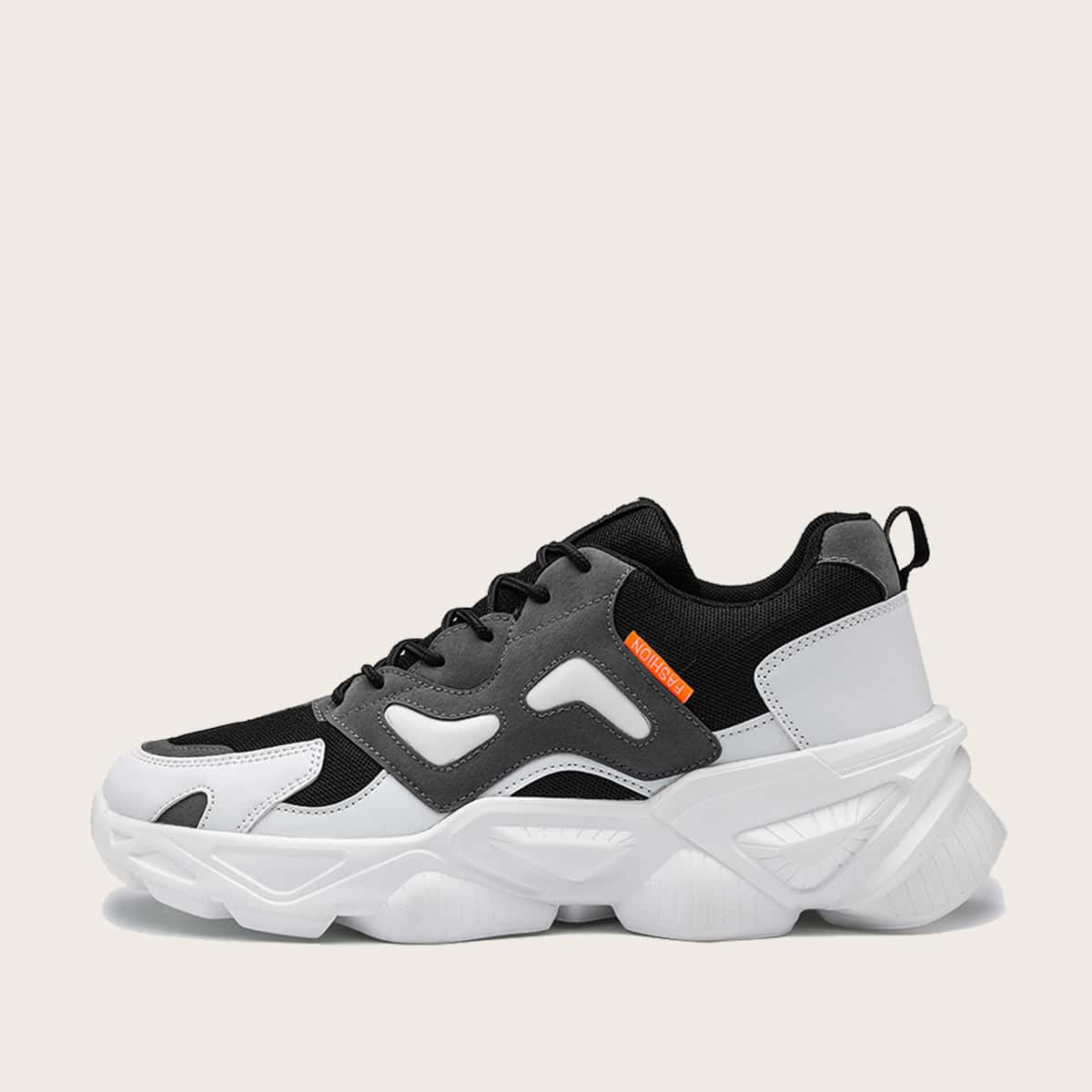 

Guys Lace-up Front Wide Fit Chunky Sneakers, Multicolor