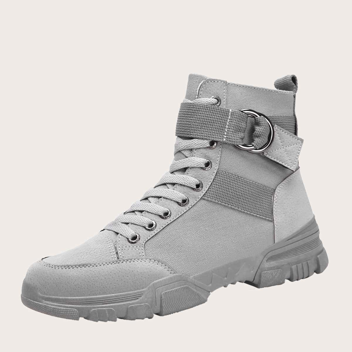 

Guys Lace-up Front Wide Fit Ankle Boots, Grey