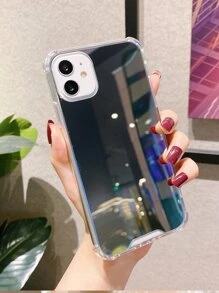 Vỏ gương 1pc tương thích với iPhone - Bạc - Xem 3