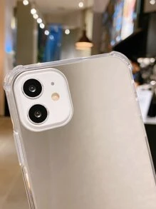 Vỏ gương 1pc tương thích với iPhone - Bạc - Xem 4