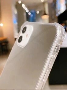 Vỏ gương 1pc tương thích với iPhone - Bạc - Xem 5