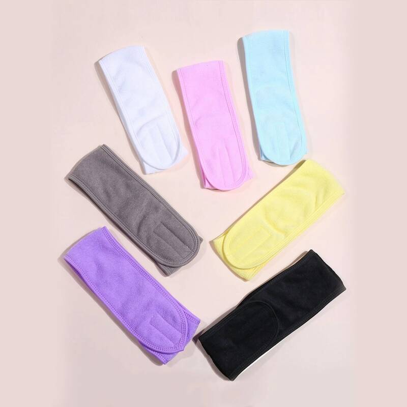 

1pc Random Wash Face Velcro Headband, Multicolor