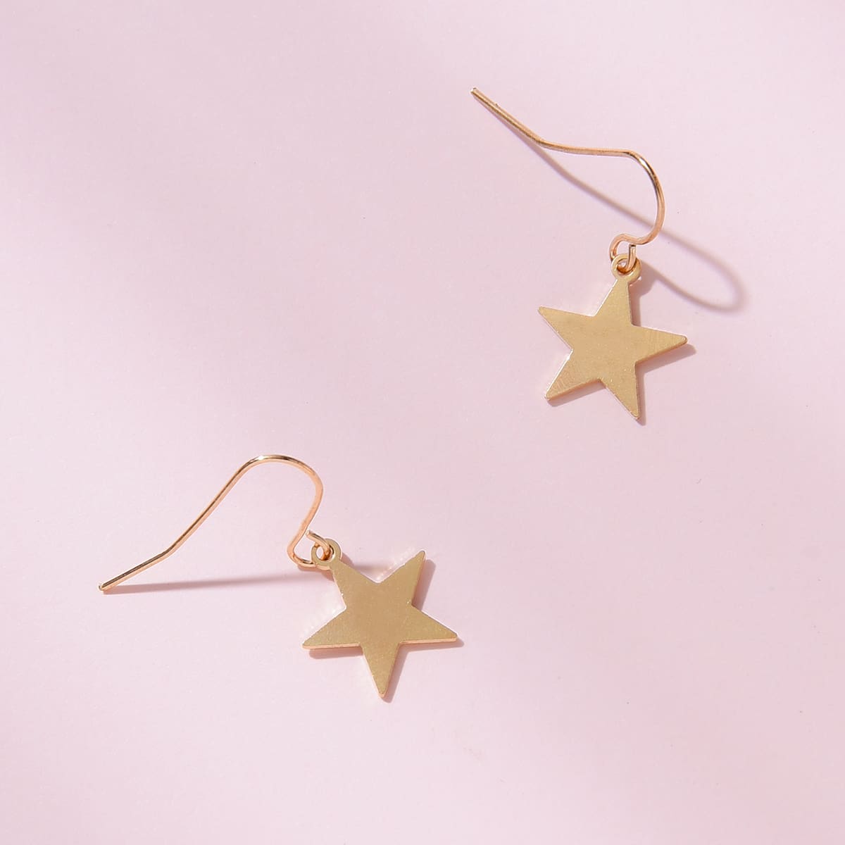 

Star Drop Earrings, Gold