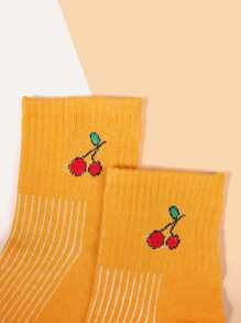 5pairs Fruit Pattern Socks - Multicolor - View 4