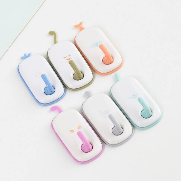 

6pcs Cartoon Design Wall Hook, Multicolor