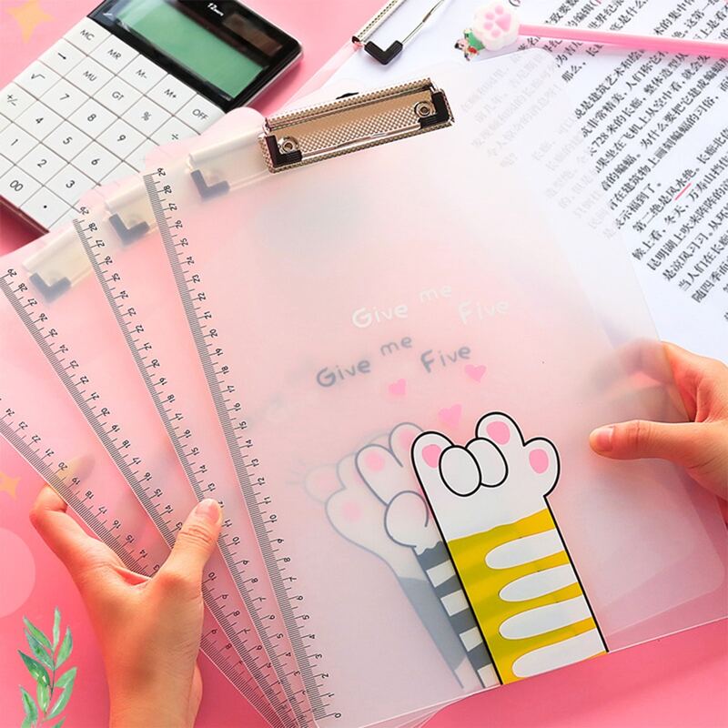 

1pc Claw Print Random Clipboard, Multicolor