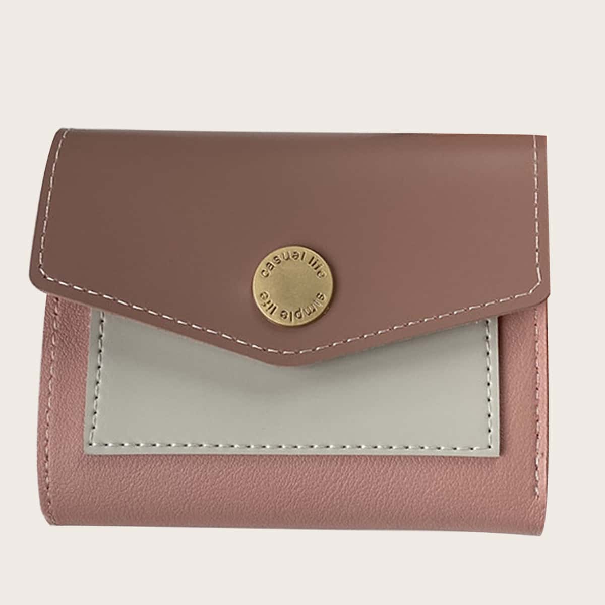 

Colorblock Fold Over Purse, Multicolor