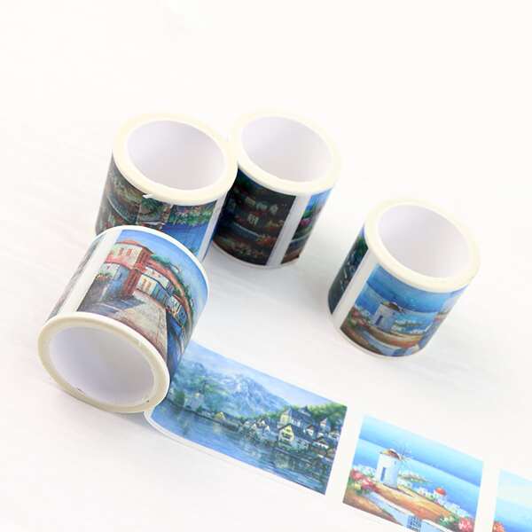 

1roll Mixed Pattern Random Decorative Tape, Multicolor