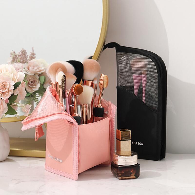 

1pc Random Color Cosmetic Bag, Pink