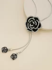 花朵设计吊坠项链 情人节、妈妈、母亲、母亲节、礼物