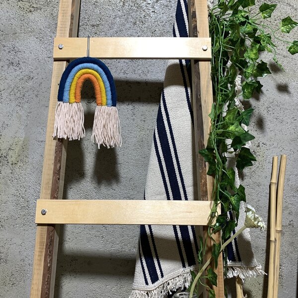 

1pc Kids Woven Rainbow Hanging, Multicolor