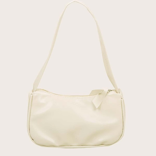 

Girls Minimalist Baguette Bag, Beige
