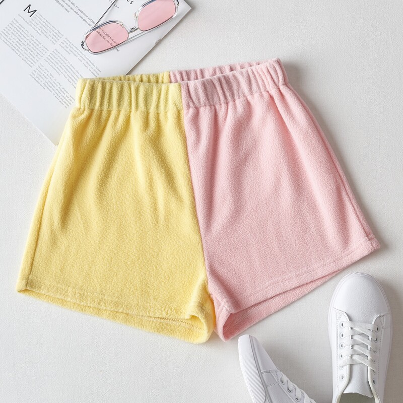 

Flannel Colorblock Shorts, Multicolor