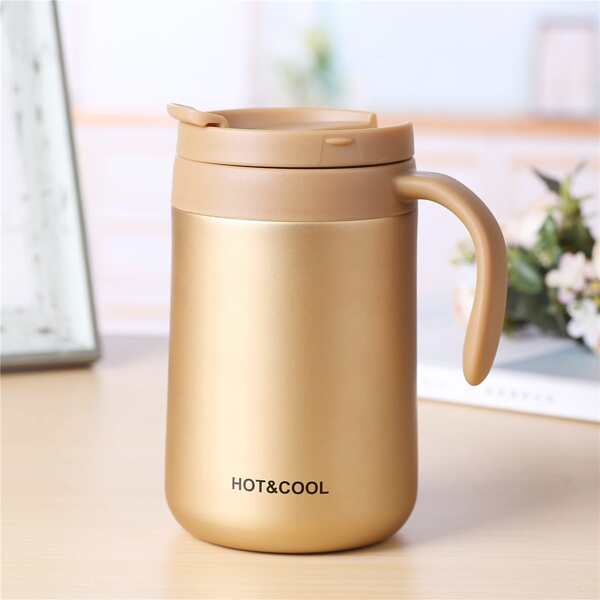 

1pc Plain Insulated Kettle, Gold