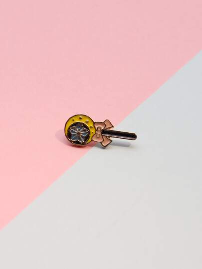 Детская брошь в форме волшебной палочки на Хэллоуин