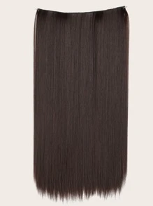 Long Straight Hairpieces - Brown - View 1