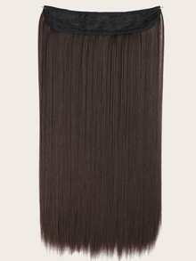Long Straight Hairpieces - Brown - View 2