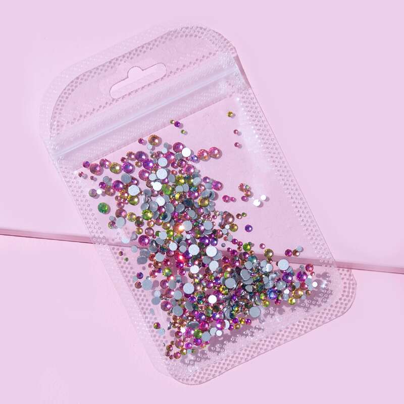 

1box Nail Art Decoration Rhinestone, Multicolor