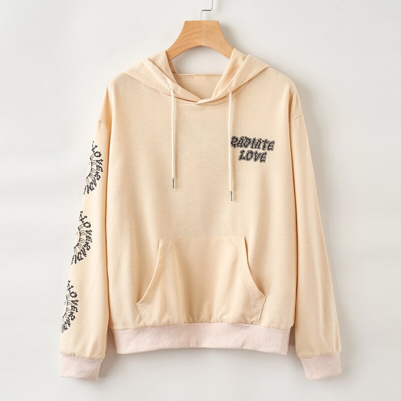

Sun Graphic Hoodie, Beige