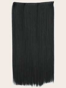 Peluca recta larga - Negro - Ver 1