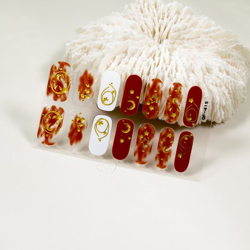 

1sheet Star Pattern Nail Sticker, Multicolor