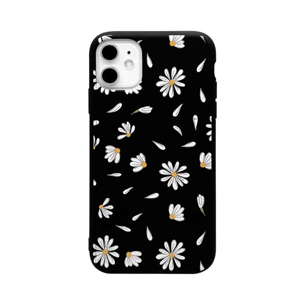 

1pc Flower Pattern iPhone Case, Multicolor