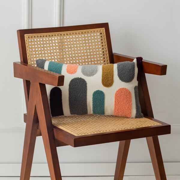 

Knitted Cushion Cover Without Filler, Multicolor