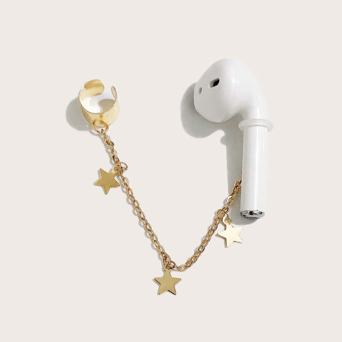 

1pc Star Charm Bluetooth Headset Anti-lost Earring, Gold