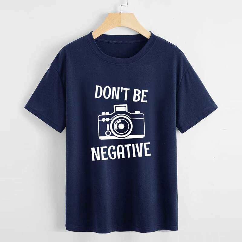

Camera Graphic Tee, Navy blue