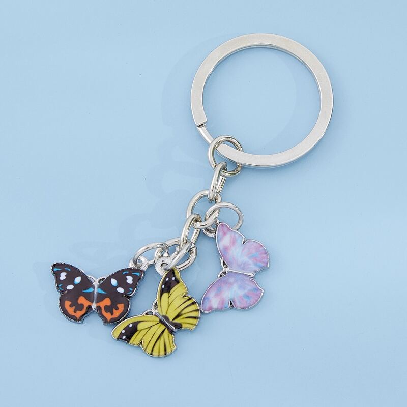 

Butterfly Charm Keychain, Multicolor