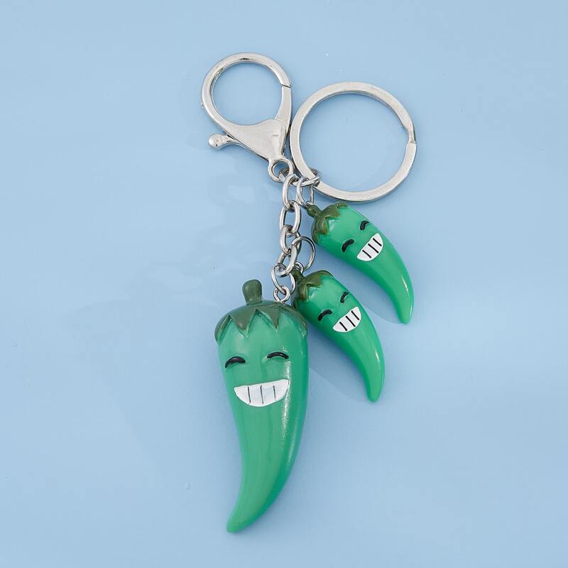 

Guys Green Chili Charm Keychain