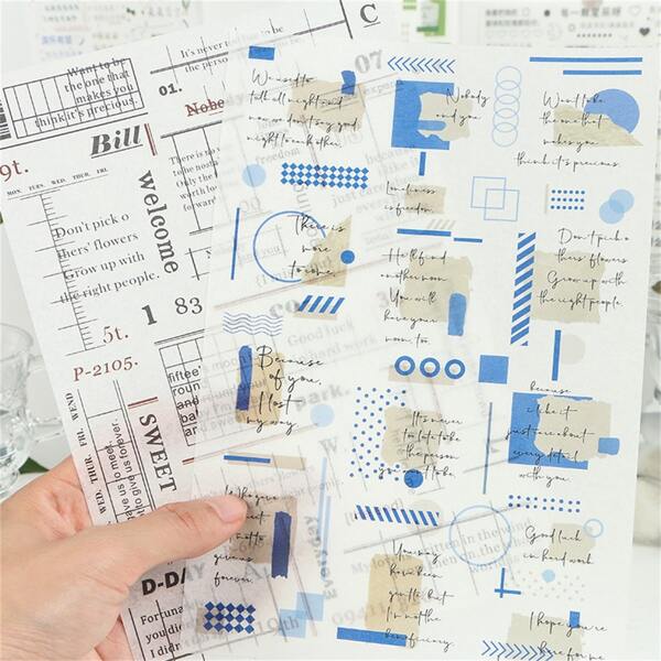 

1 лист стикер случайного с узором, Многоцветный