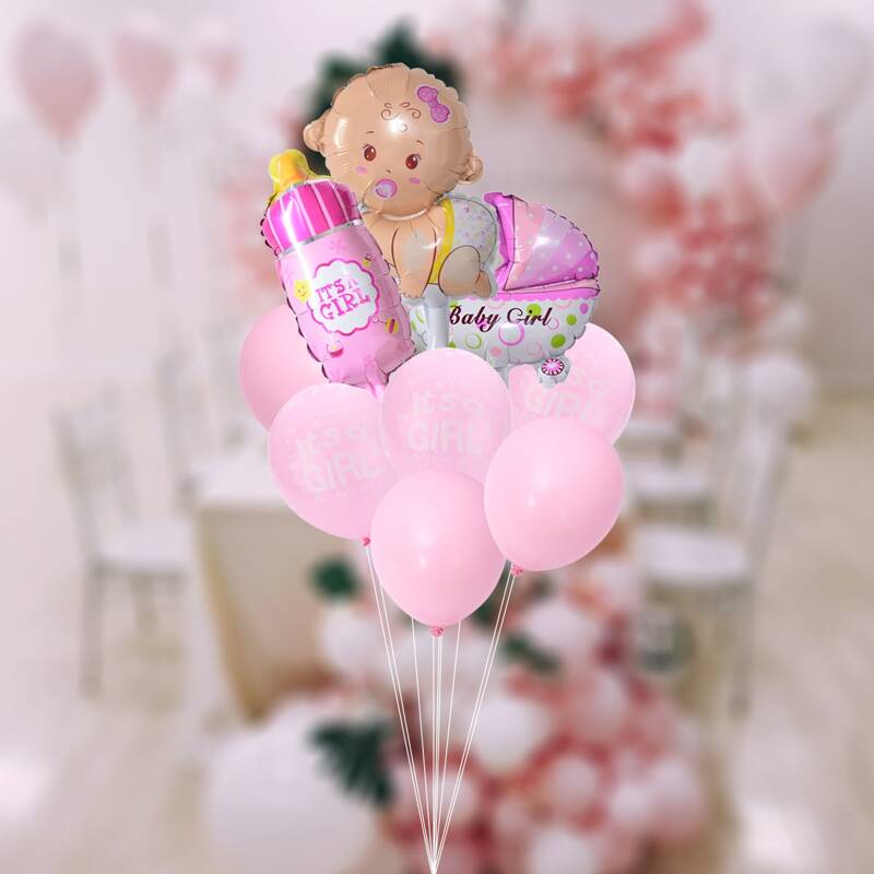

11pcs Baby Party Decorative Balloon Set, Multicolor