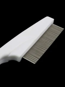 Lược diệt bọ chét trắng cho thú cưng, thích hợp cho mèo, chó và các thú cưng sang trọng khác, để làm sạch thú cưng và chống ngứa - trắng - Xem 4