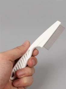 Lược diệt bọ chét trắng cho thú cưng, thích hợp cho mèo, chó và các thú cưng sang trọng khác, để làm sạch thú cưng và chống ngứa - trắng - Xem 5