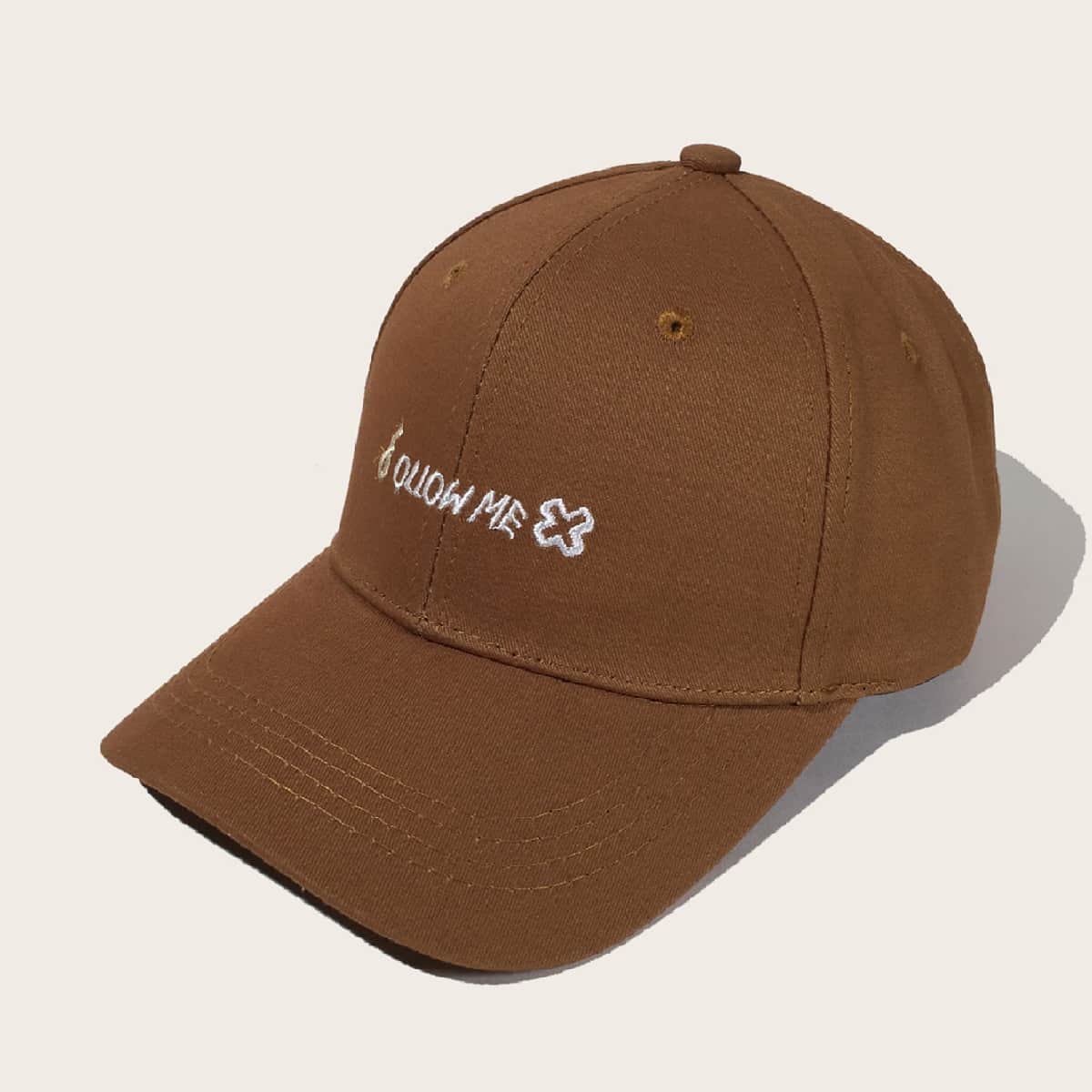 

Guys Letter Embroidered Baseball Cap, Brown