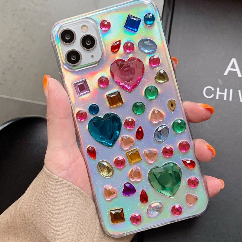 

Gemstone Holographic iPhone Case, Multicolor