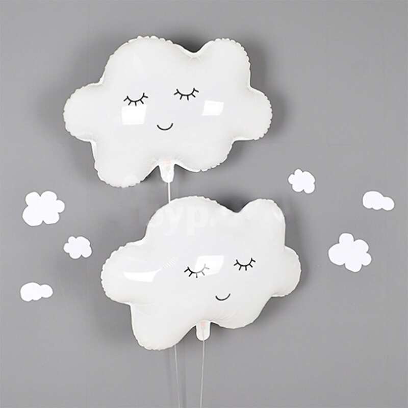 

2pcs Cloud Shaped Balloon, White