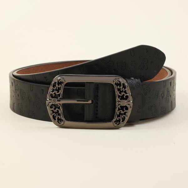 

Metal Buckle Belt, Black