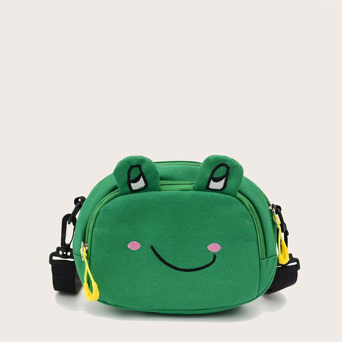 

Cartoon Frog Crossbody Bag, Green