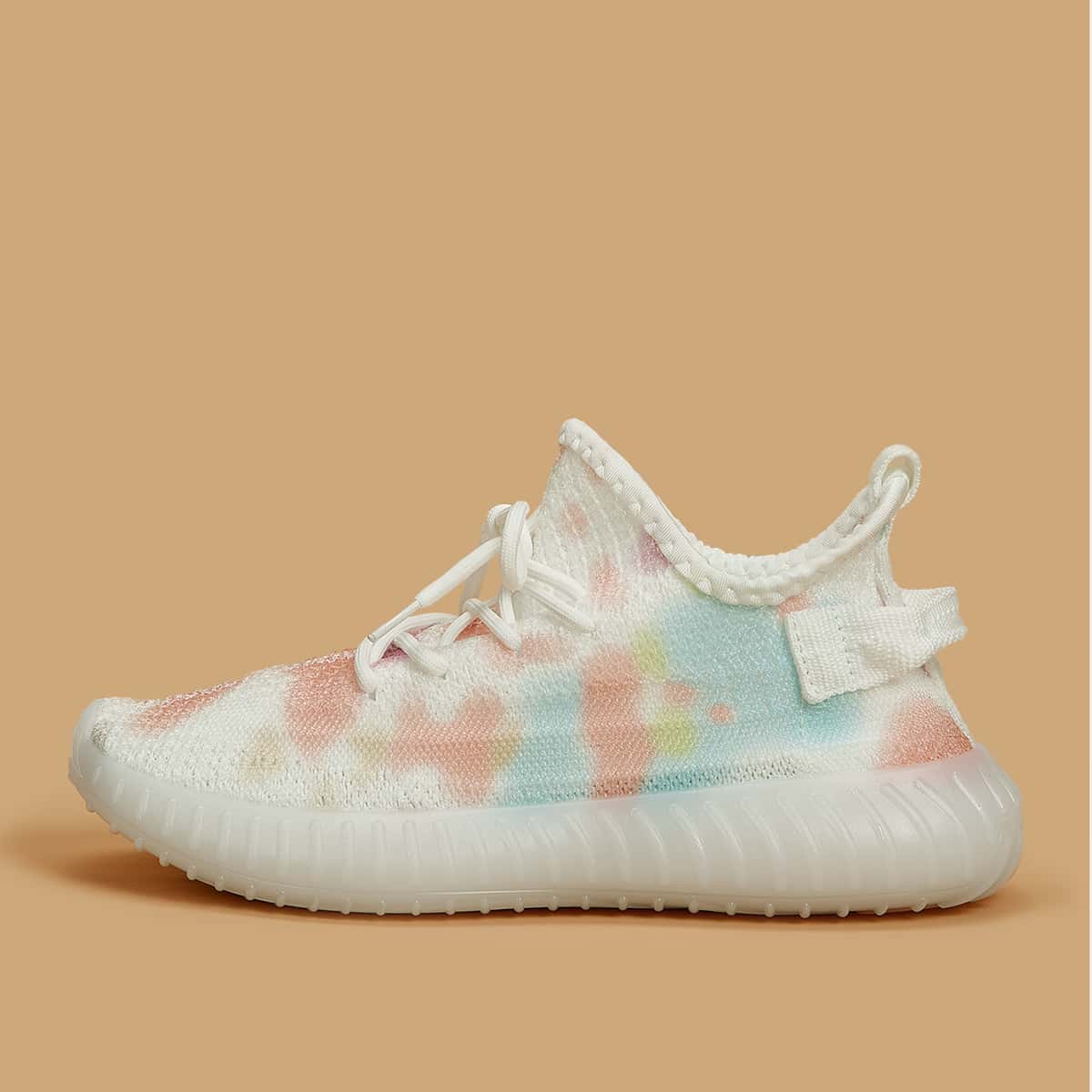 

Tie Dye Lace-up Knit Sneakers, Multicolor