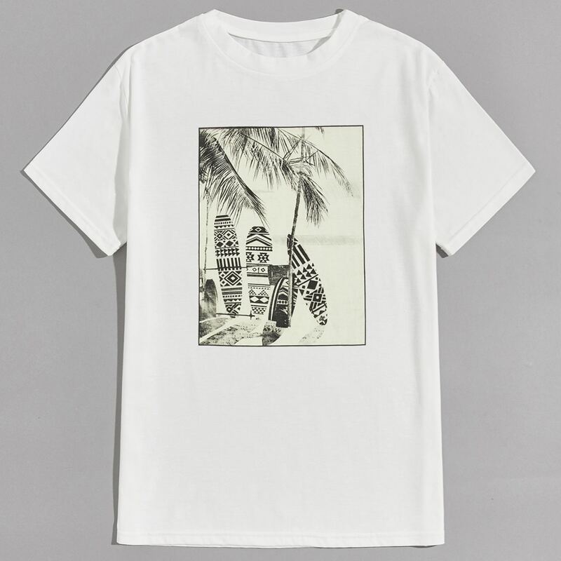 

Guys Graphic White Tee