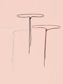 3 piezas cinturón de cuerda trenzado - Multicolor - Ver 4