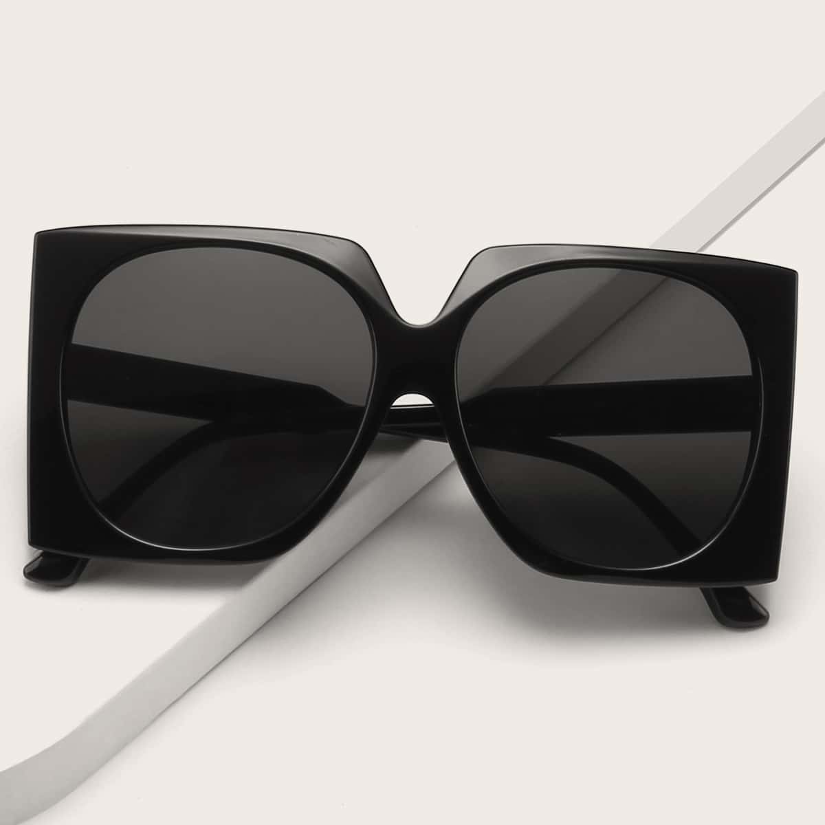 

Square Acrylic Frame Sunglasses, Black