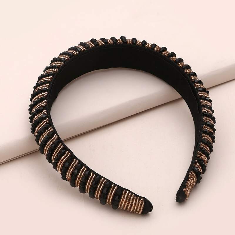 

Beaded Design Hair Hoop, Multicolor