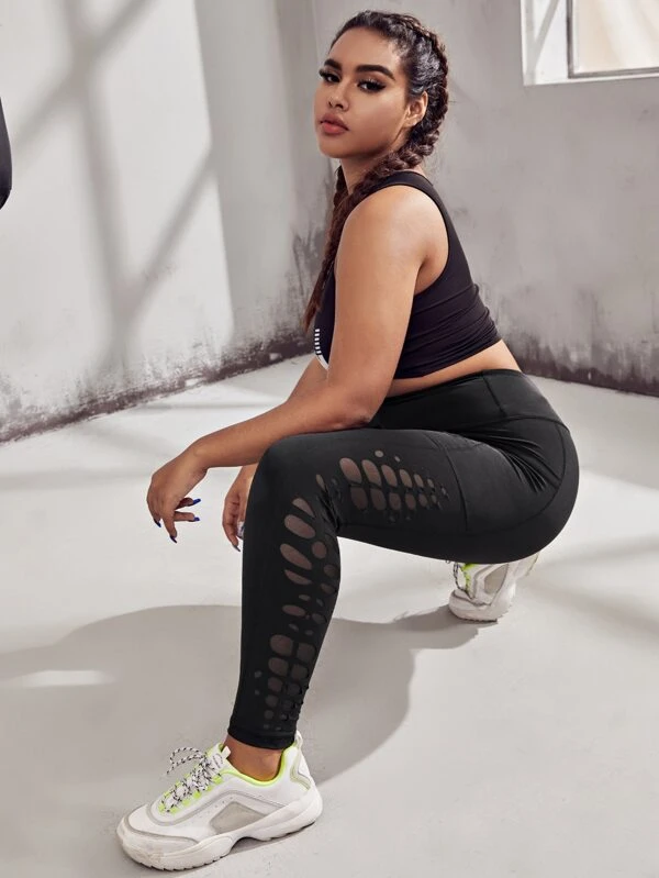 cut out sports leggings