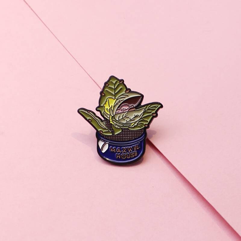

Plant Pot Shaped Brooch, Multicolor